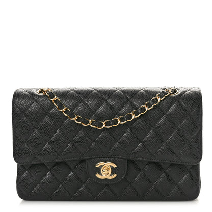 Chanel Caviar Quilted Medium Double Flap Black 1 of 10