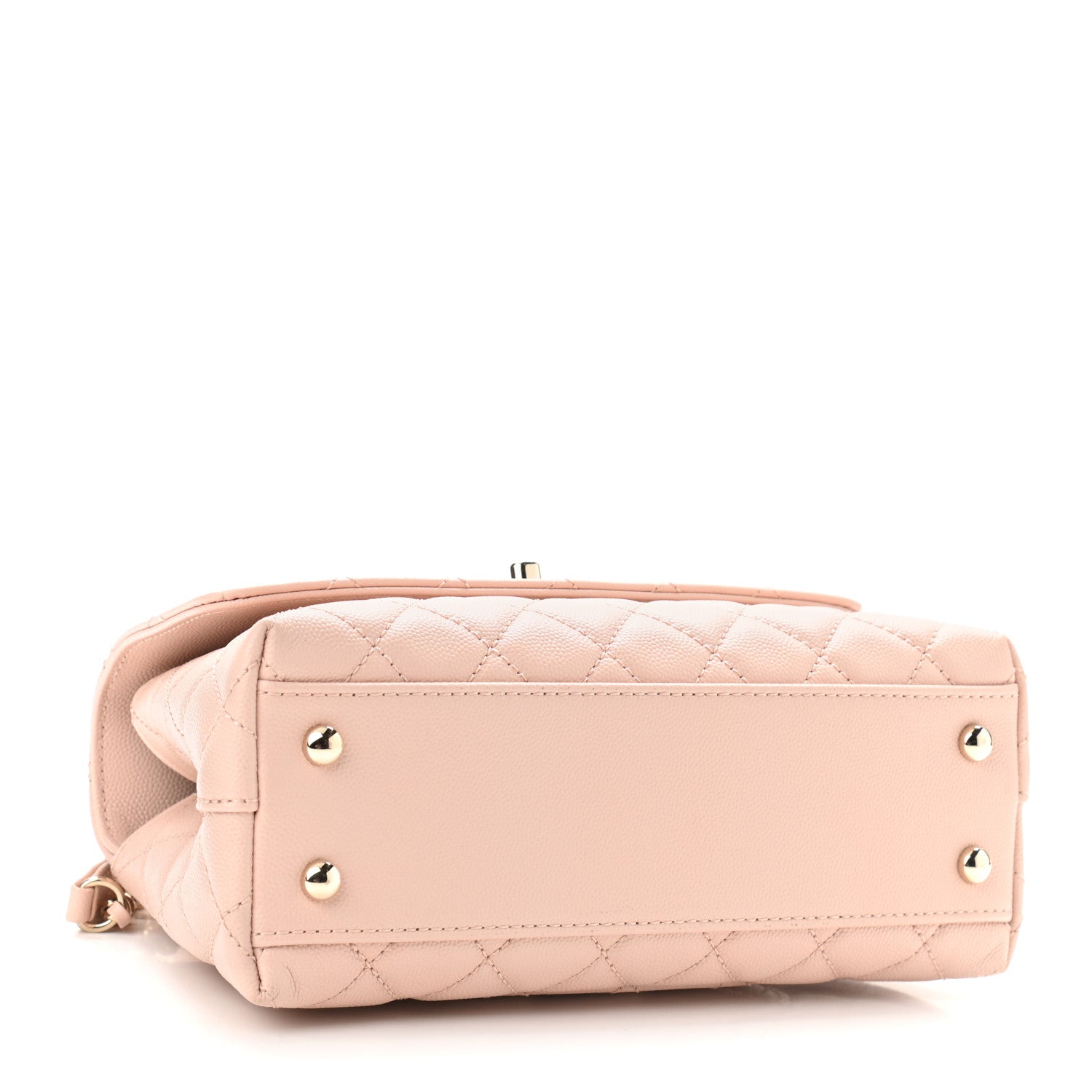 Chanel Caviar Quilted Mini Coco Handle Flap Light Pink 4 of 10