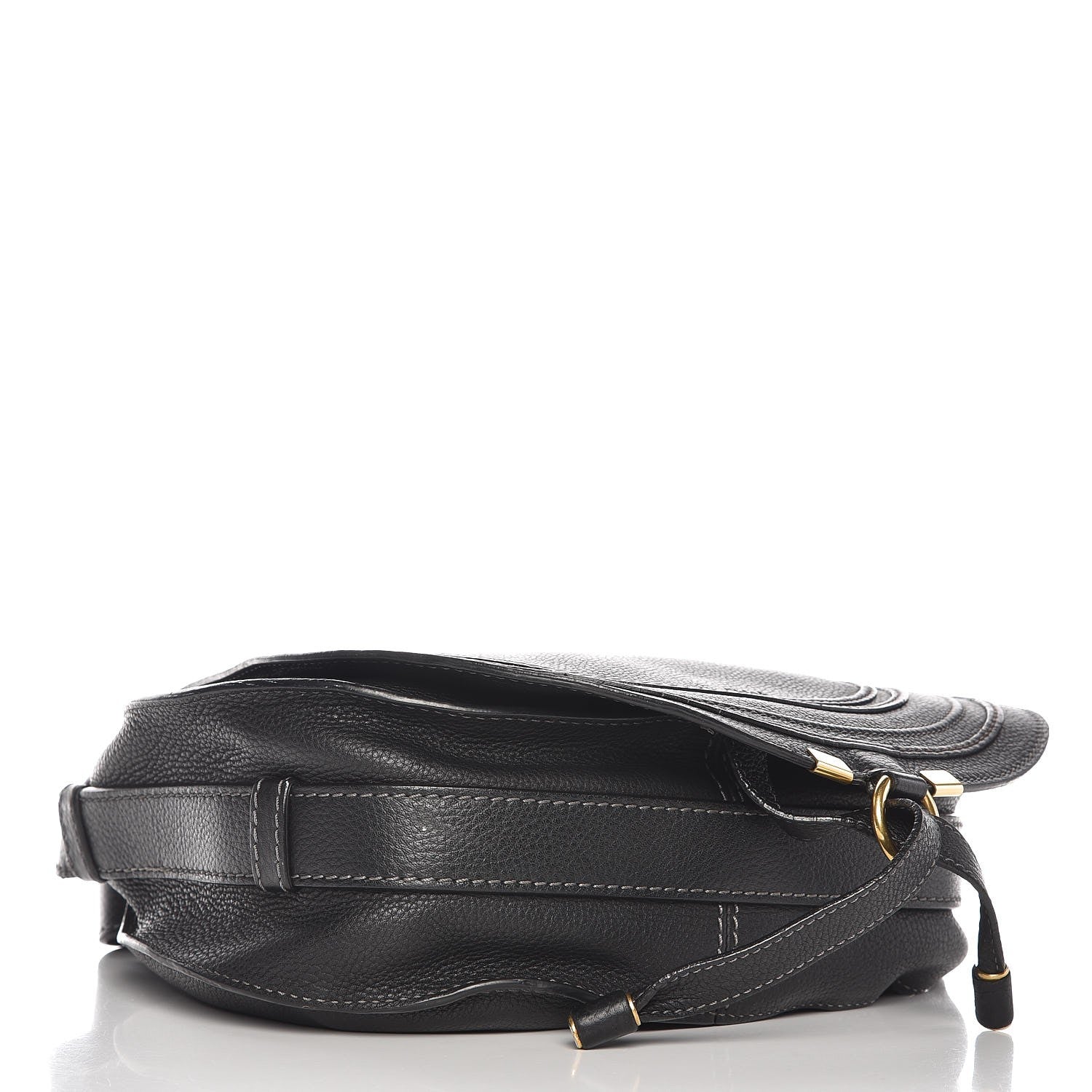 Chloe Calfskin Medium Marcie Round Crossbody Bag Black 4 of 9