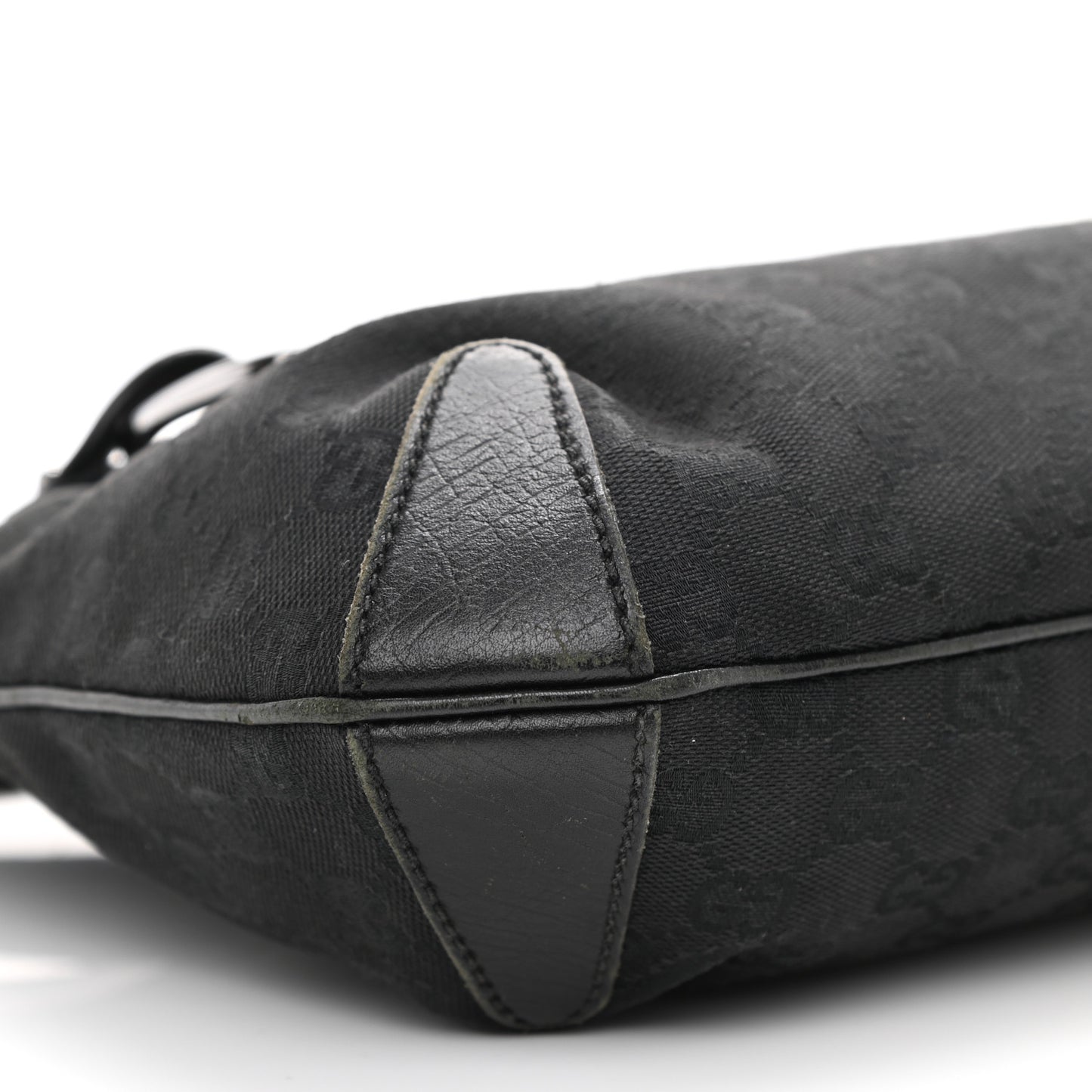 Monogram Horsebit Hobo Black