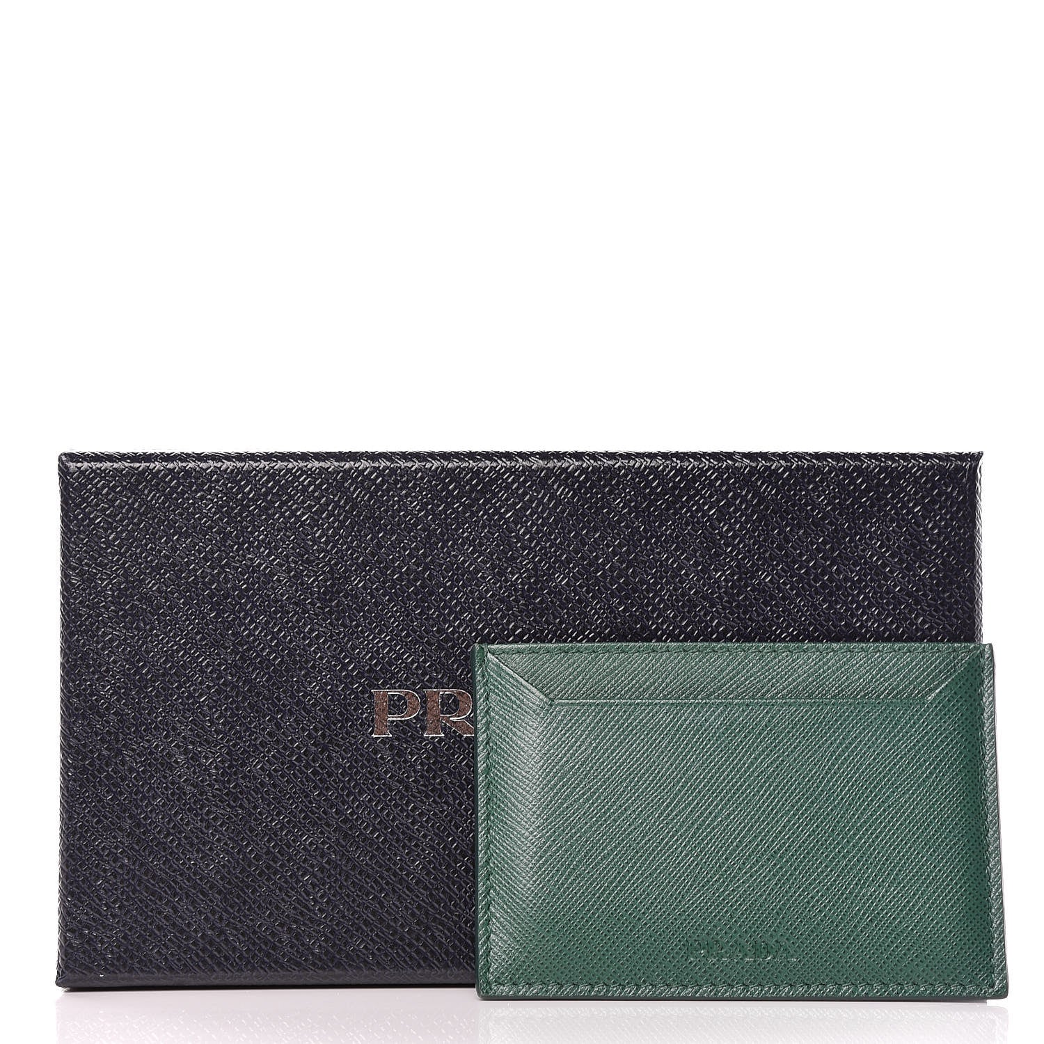 Prada Saffiano Card Case Biliardo 9 of 9