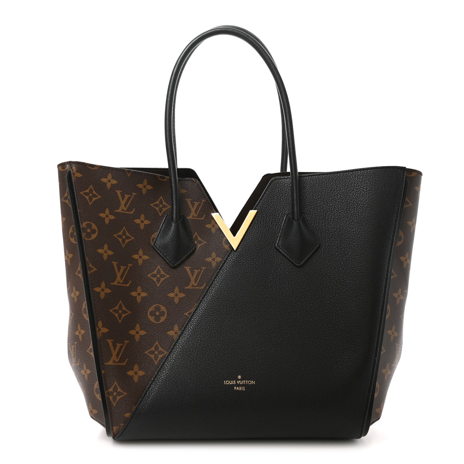 Louis Vuitton Calfskin Monogram Kimono Tote Black 1 of 10
