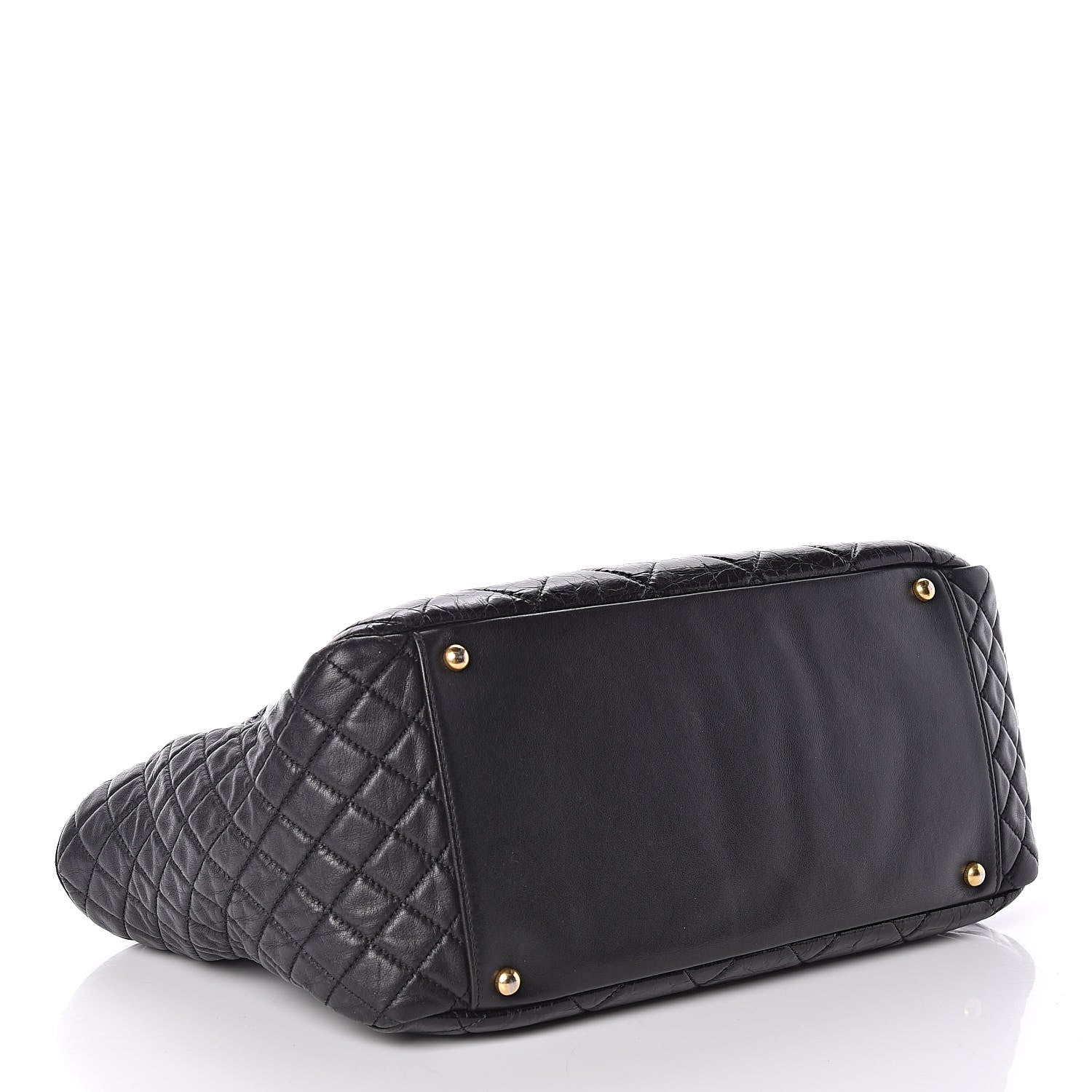 Chanel Glazed Crinkled Lambskin Large East West Flap Black 4 of 11