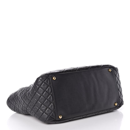 Chanel Glazed Crinkled Lambskin Large East West Flap Black 4 of 11