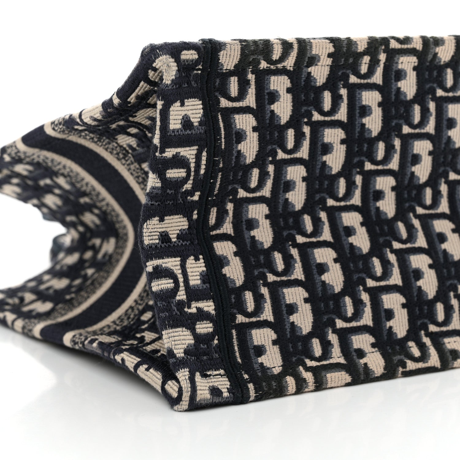 Christian Dior Oblique Small Book Tote Blue Multicolor 9 of 15