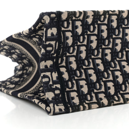 Christian Dior Oblique Small Book Tote Blue Multicolor 9 of 15