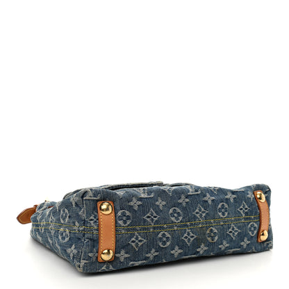 Louis Vuitton Monogram Denim Baggy PM Blue 4 of 17