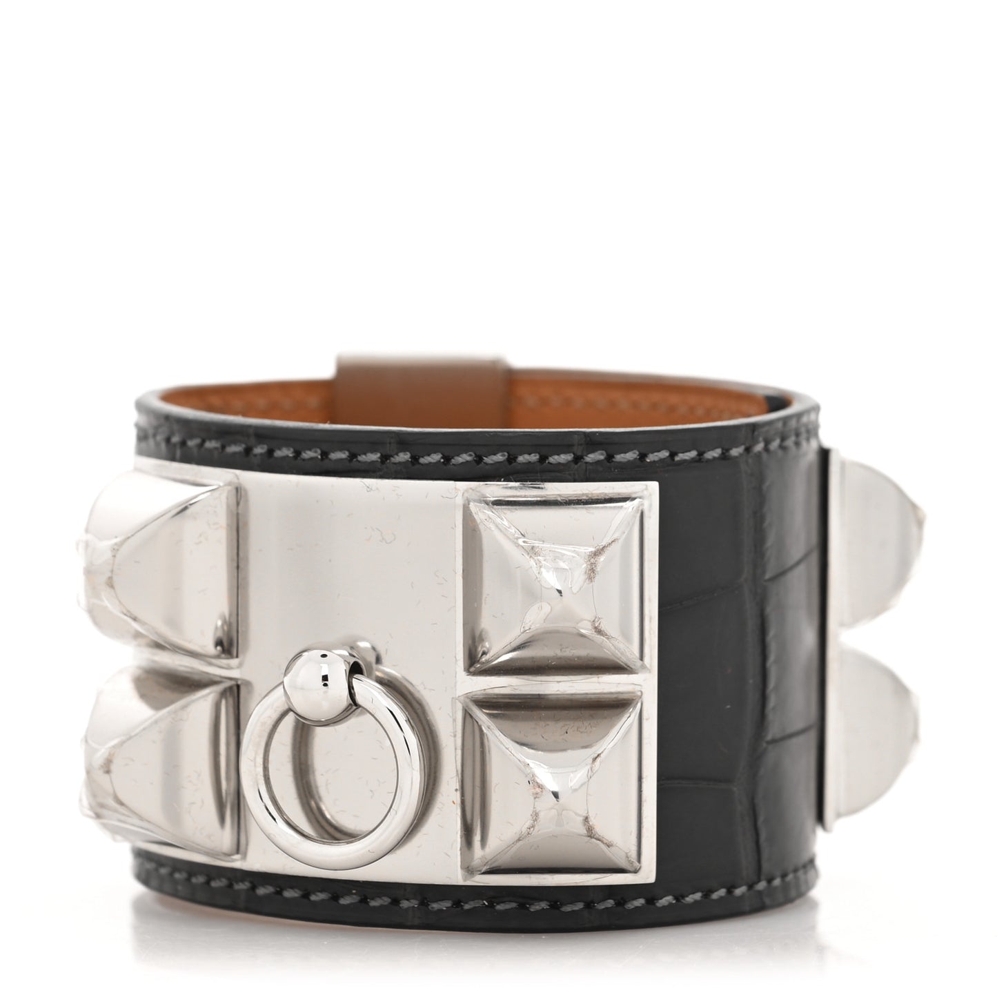 Matte Alligator Collier De Chien CDC Bracelet S Graphite