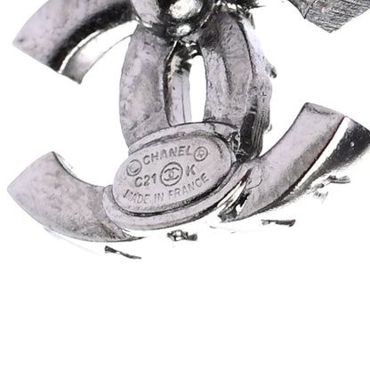 Chanel Ruthenium Crystal CC Earrings 4 of 4