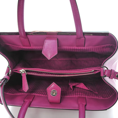 Fendi Vitello Elite Medium 2Jours Tote Magenta 5 of 6