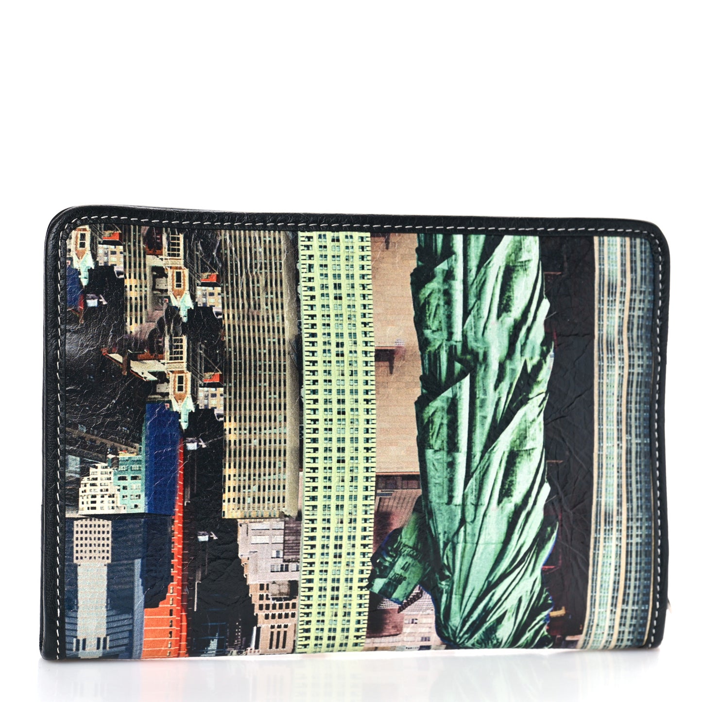 Agneau Arena NYC Mini Bazar Pouch Rose Black Gris Rouge