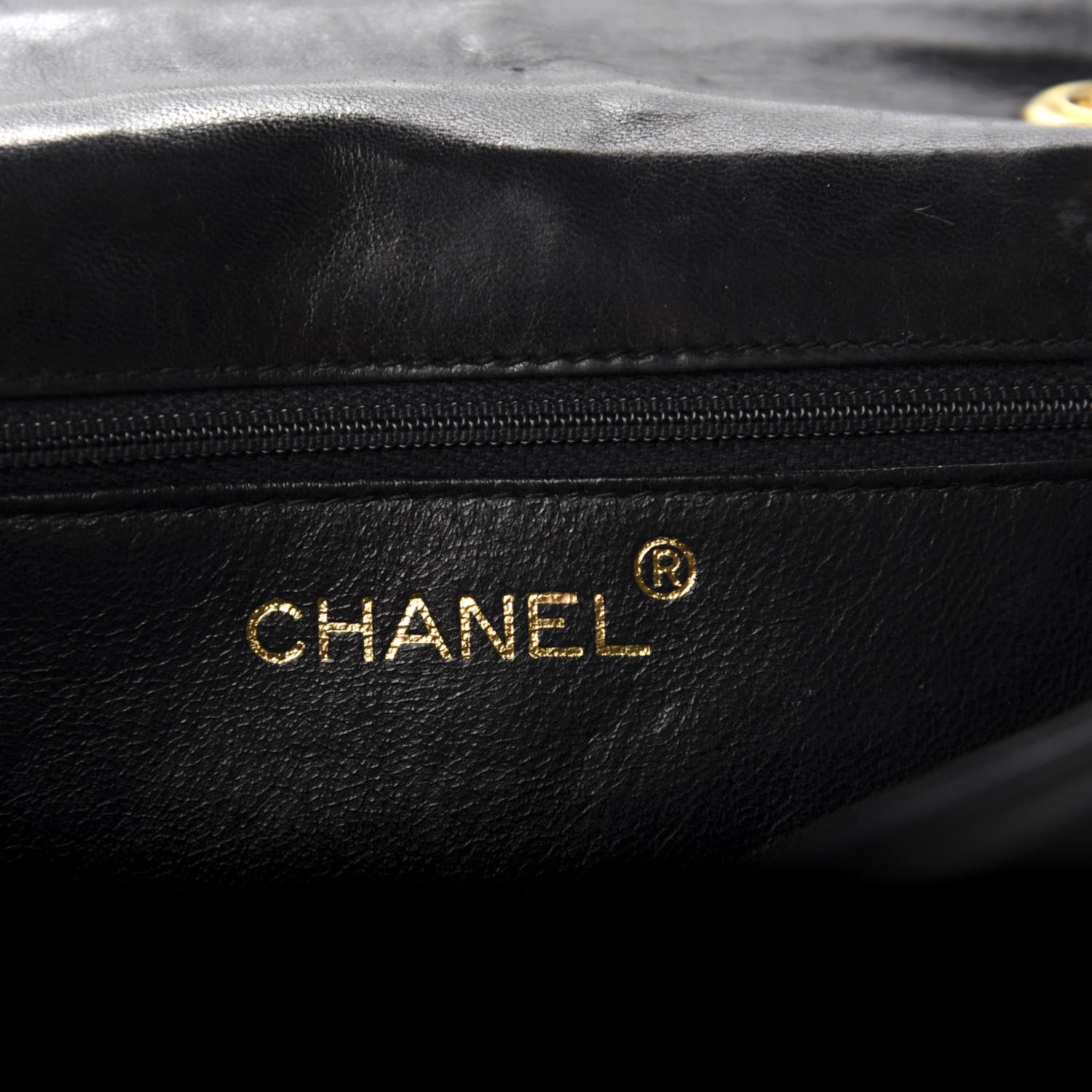 Chanel Lambskin Quilted CC Small Single Flap Black 9 of 12