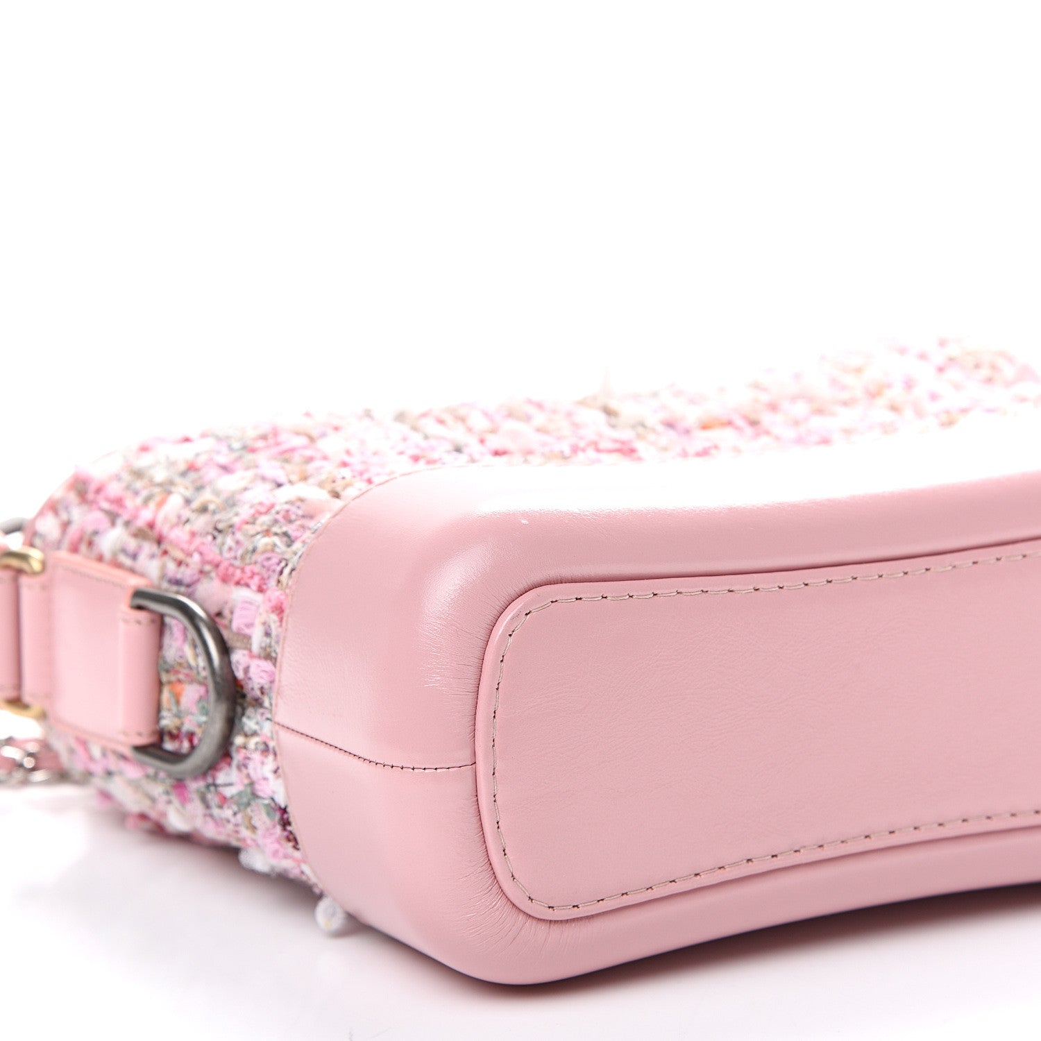 Chanel Tweed Calfskin Small Gabrielle Hobo Light Pink 8 of 9