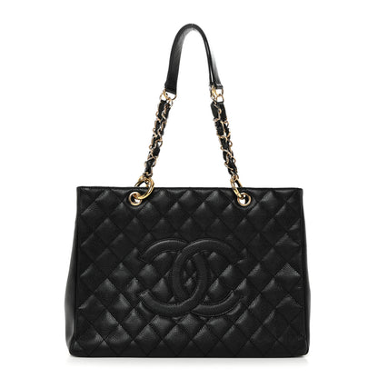 Chanel Caviar Quilted Grand Shopping Tote GST Black 1 of 10