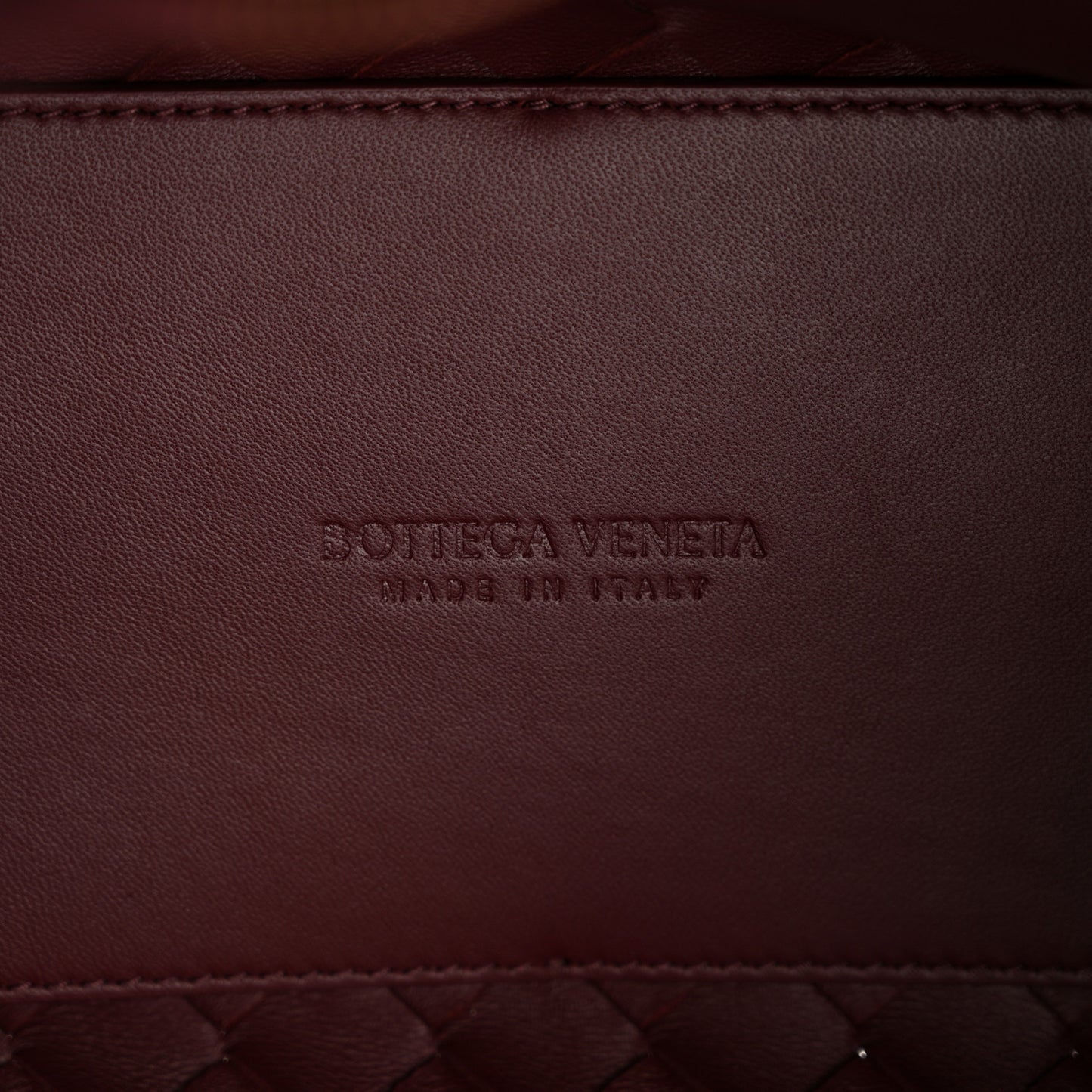 Nappa Intrecciato Small Andiamo Shoulder Bag Barolo