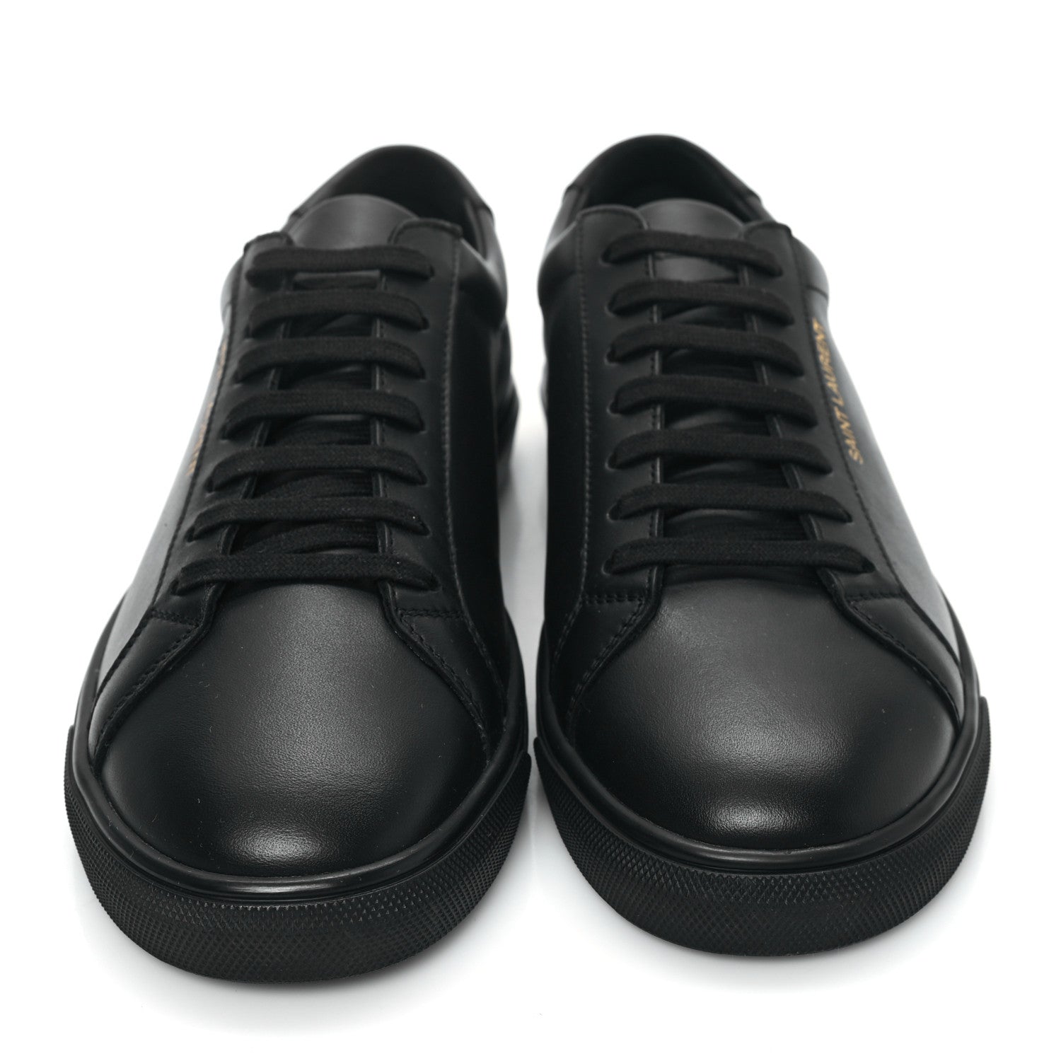 Saint Laurent Calfskin Andy Low Top Sneakers 41.5 Black 2 of 8