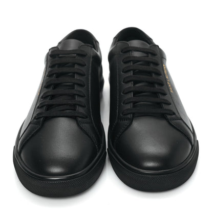Saint Laurent Calfskin Andy Low Top Sneakers 41.5 Black 2 of 8