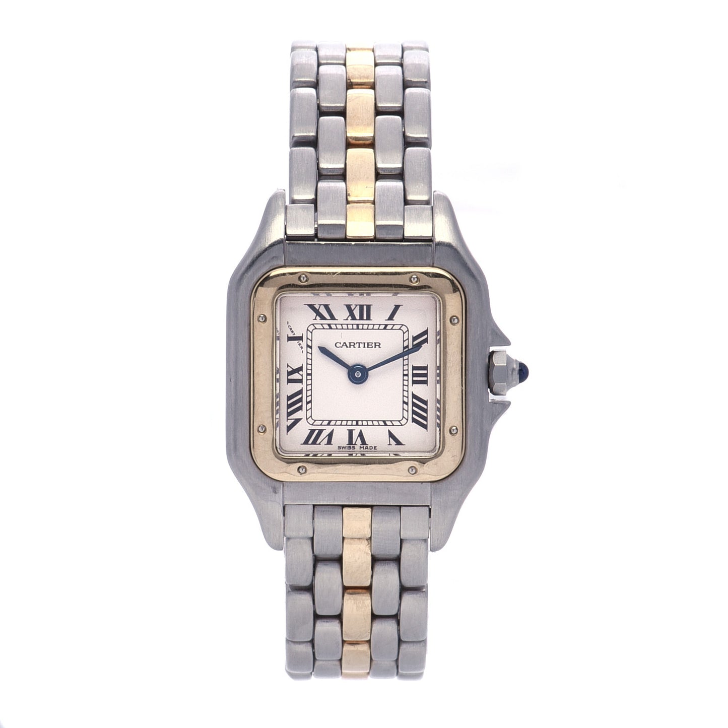 Stainless Steel 18K Yellow Gold 22mm Panthere Quartz Watch