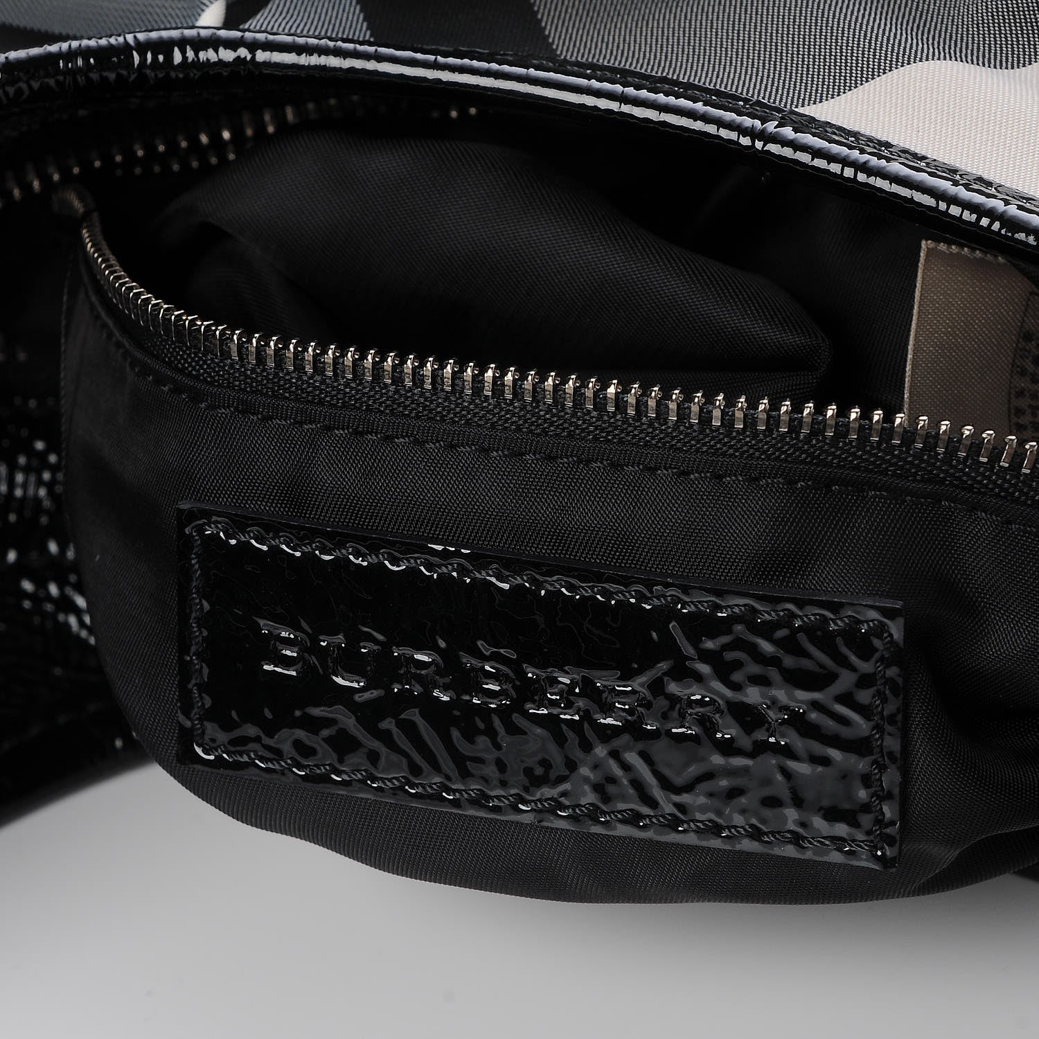 Burberry Beat Check Small Brooklyn Hobo Black 8 of 8