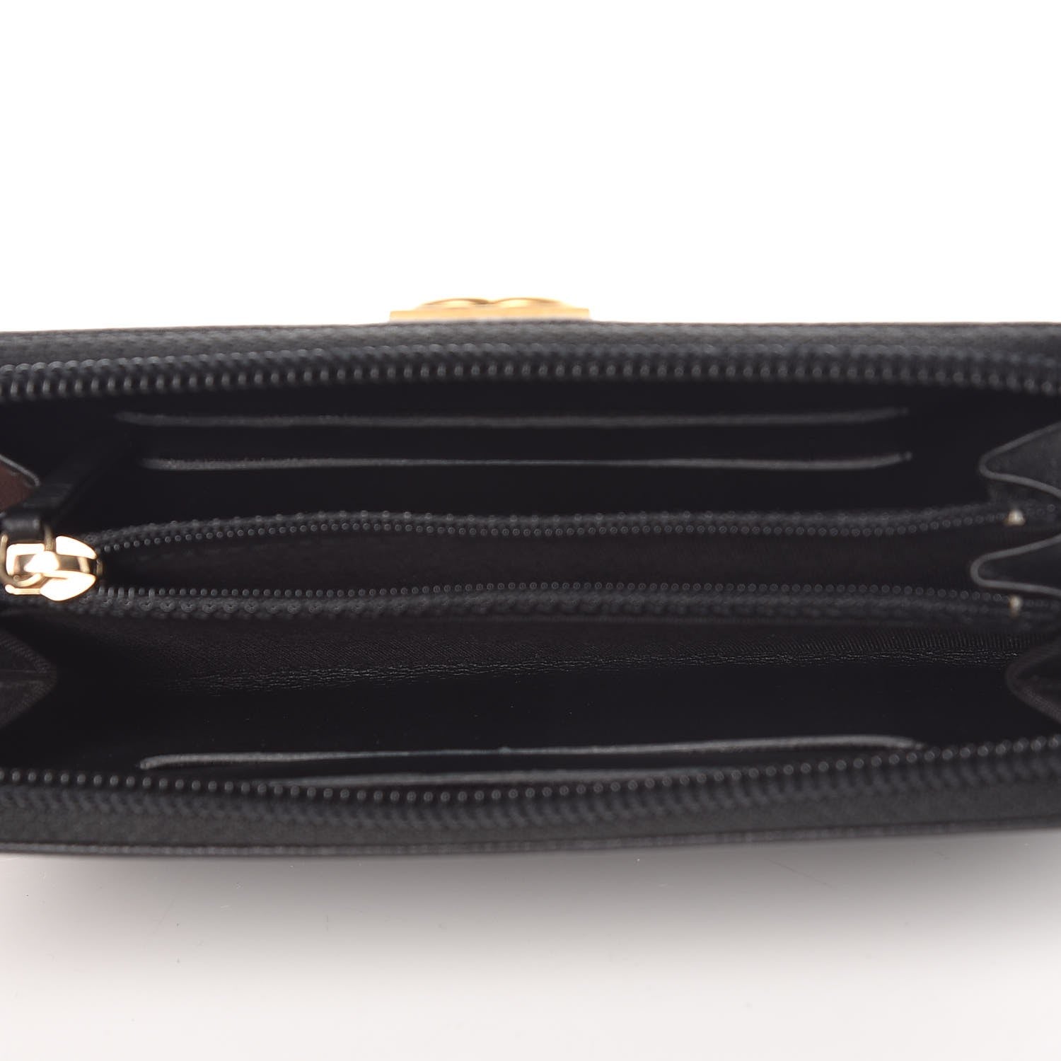 Chanel Caviar Quilted Small Boy Zip Around Wallet Black 5 of 9