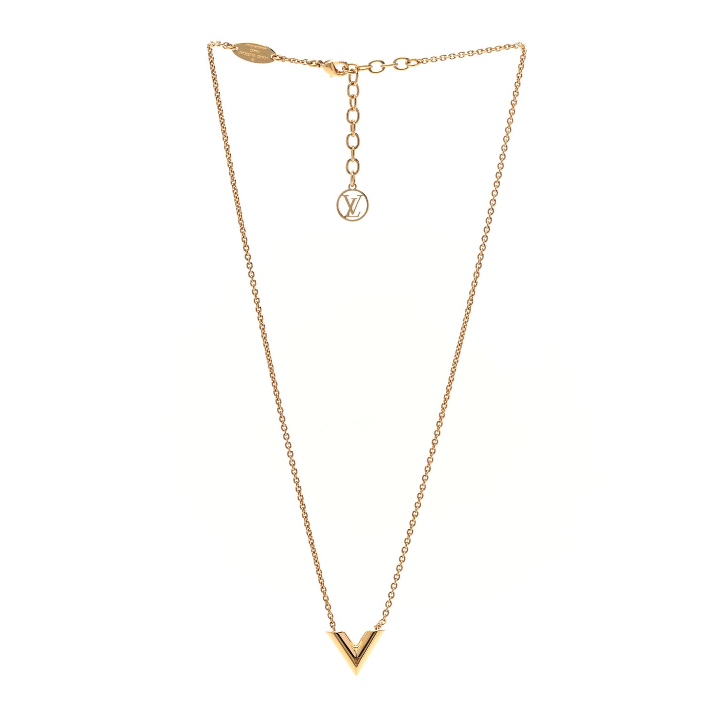 Essential V Necklace Gold