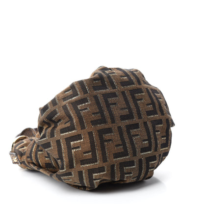 Fendi Zucca Vitello Mini Chef Hobo Tobacco Oro Moro 4 of 11