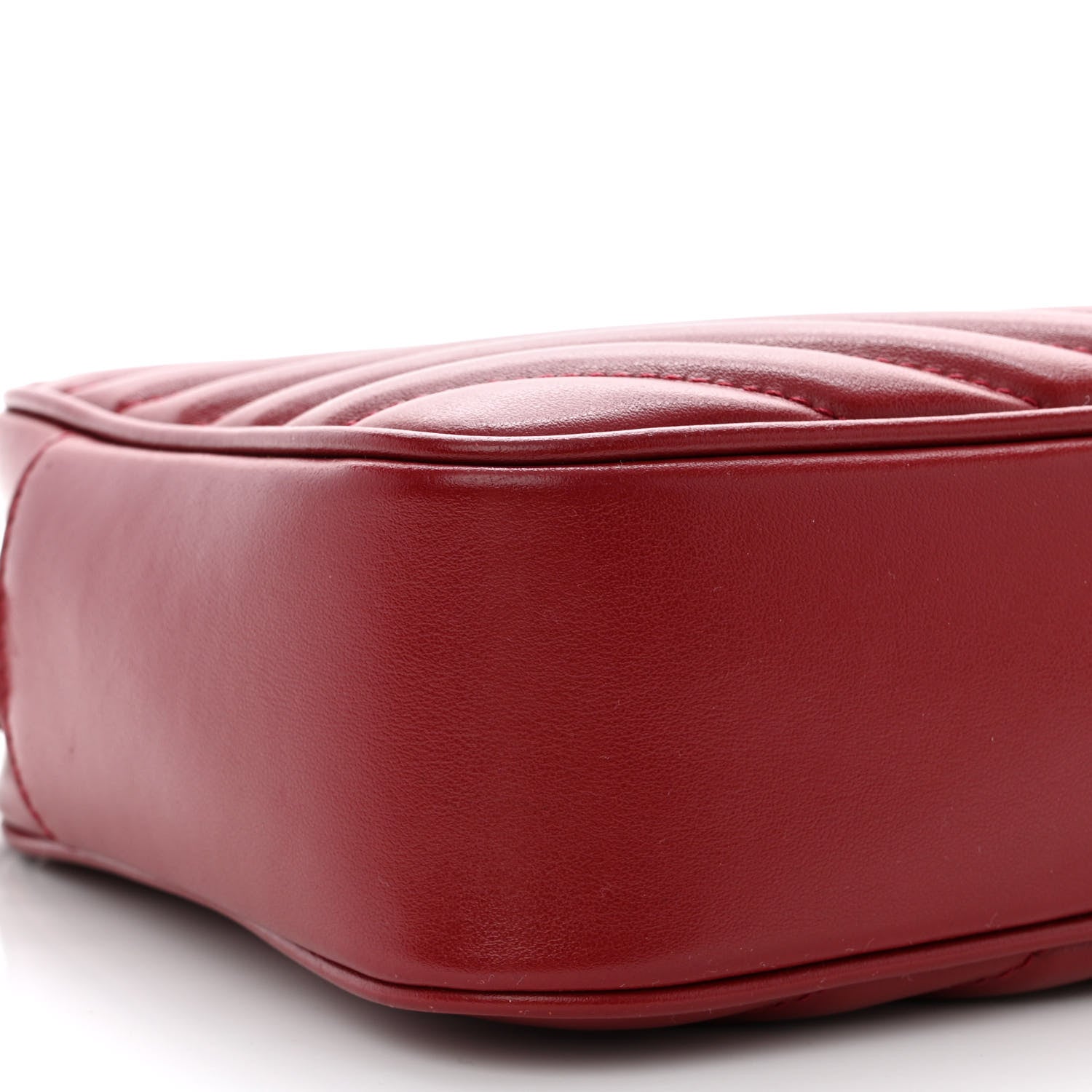 Saint Laurent Calfskin Matelasse Monogram Lou Camera Bag Opyum Red 19 of 29