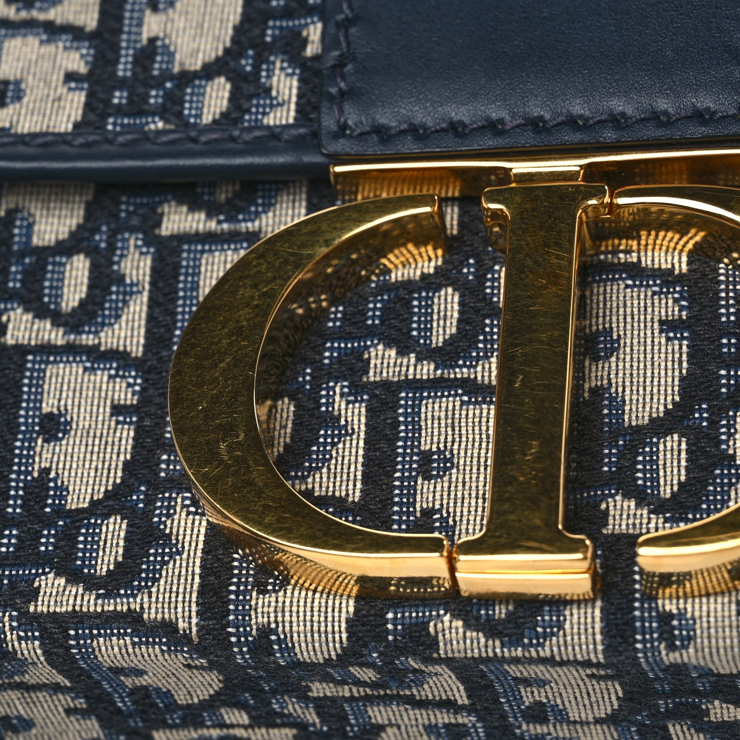 Christian Dior Oblique 30 Montaigne Box Bag Blue 8 of 9