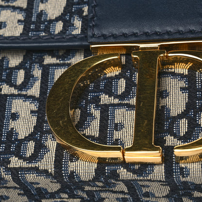 Christian Dior Oblique 30 Montaigne Box Bag Blue 8 of 9