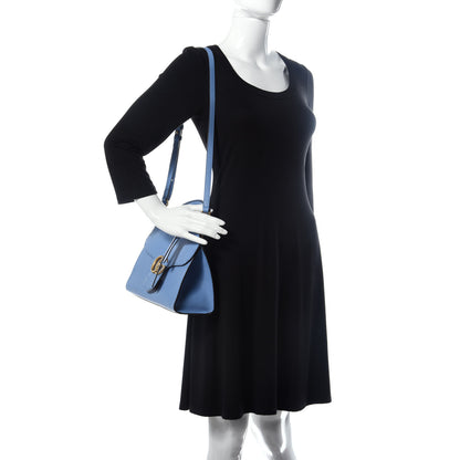 Gucci Calfskin Mini GG Marmont Top Handle Bag Clear Sky Blue 2 of 10