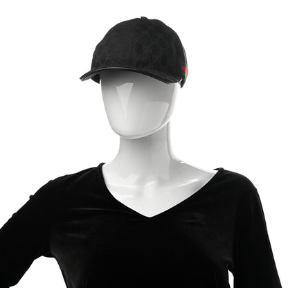 Gucci Monogram Web Baseball Hat M Black 2 of 11