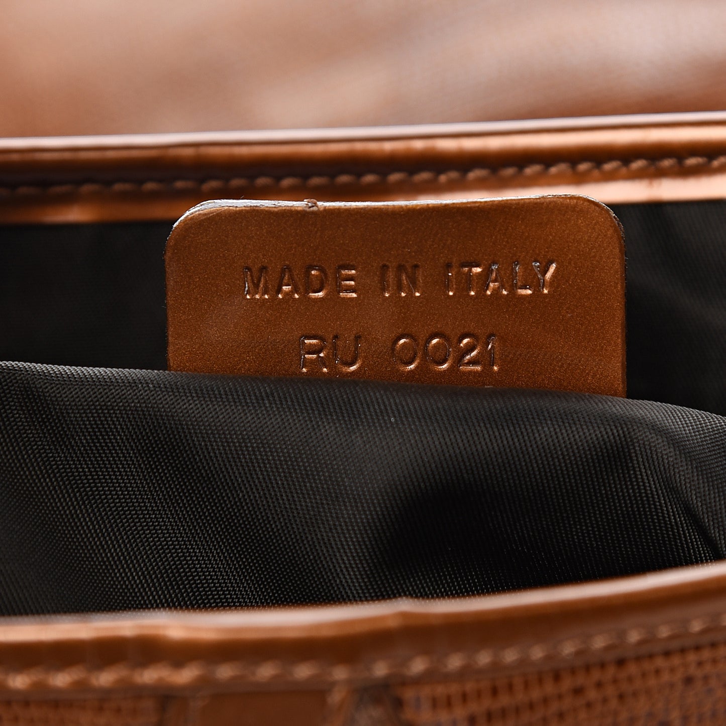 Lizard Double Saddle Bag Brown