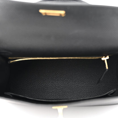 Hermes Epsom Kelly Sellier 25 Black 5 of 11