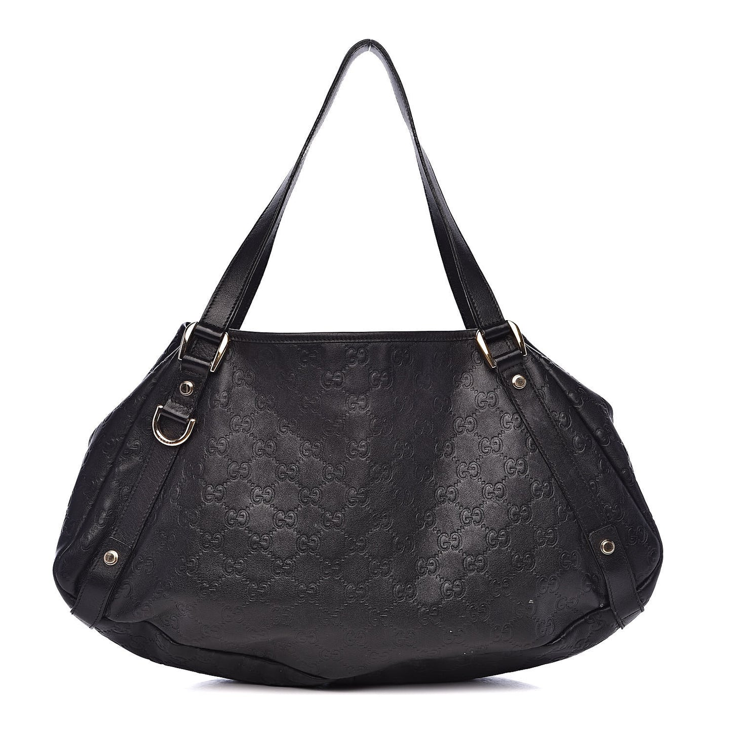 Guccissima Medium Abbey Shoulder Bag Black