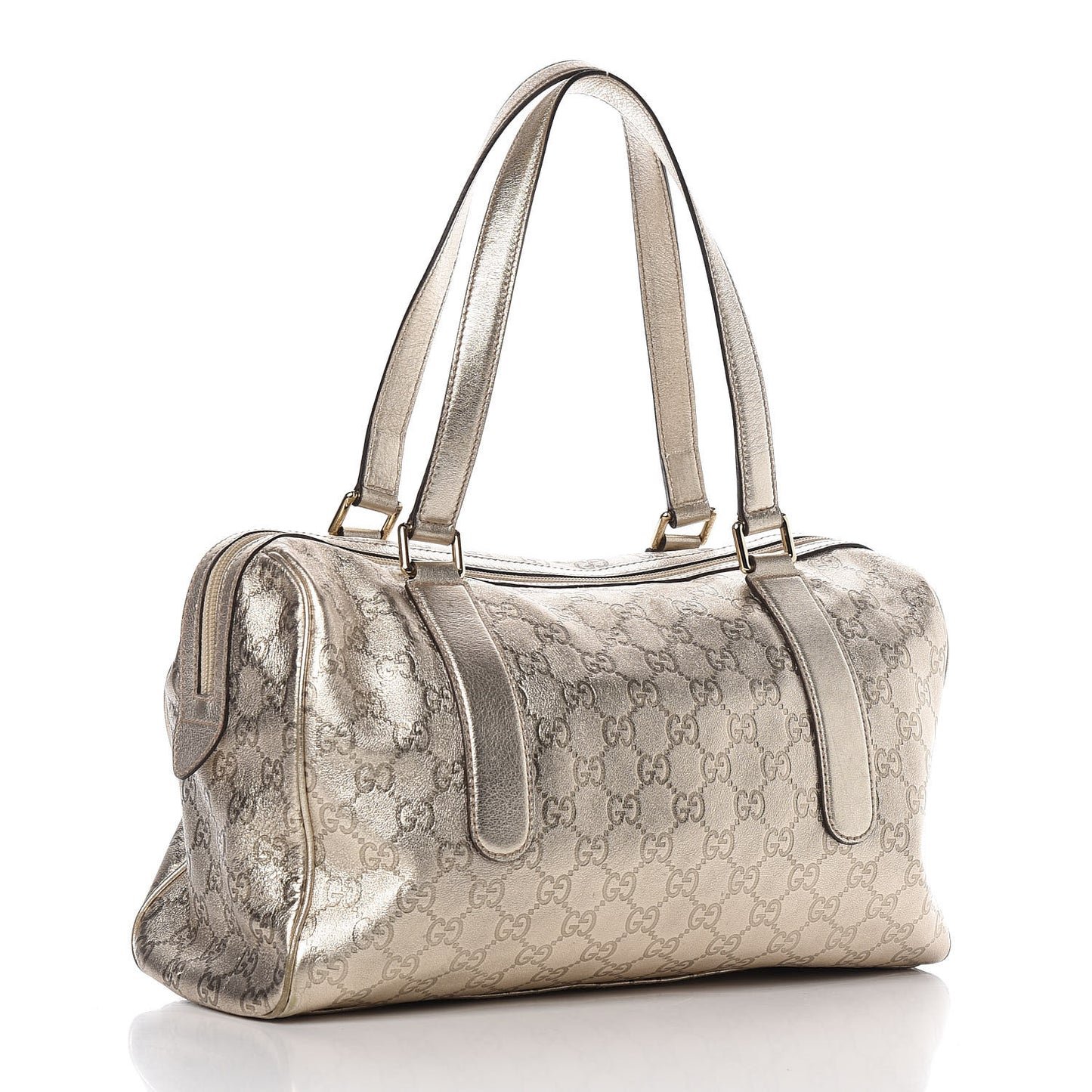 Metallic Guccissima Boston Gold