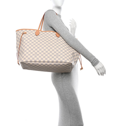 Louis Vuitton Damier Azur Neo Neverfull GM Rose Ballerine 2 of 10