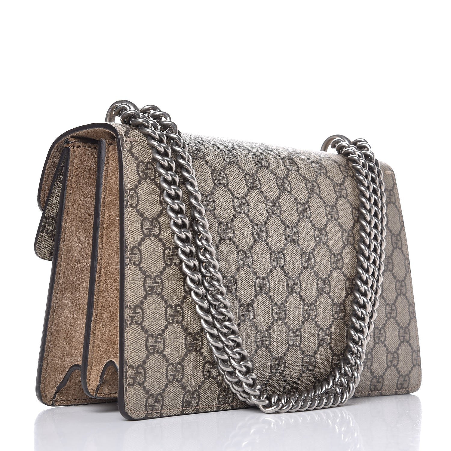 Gucci GG Supreme Monogram Small Dionysus Shoulder Bag Taupe 3 of 8