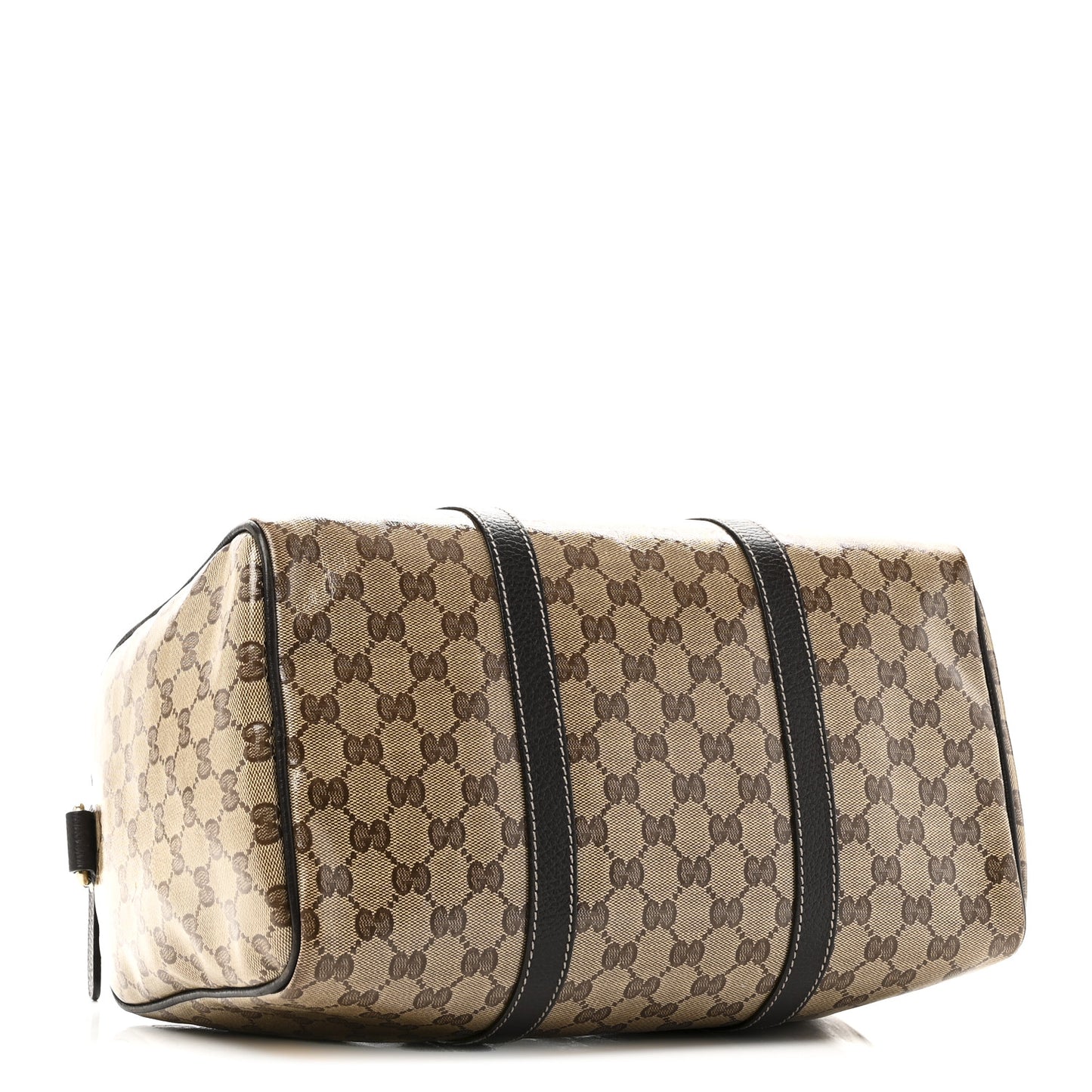 Crystal Monogram Medium Joy Boston Dark Brown