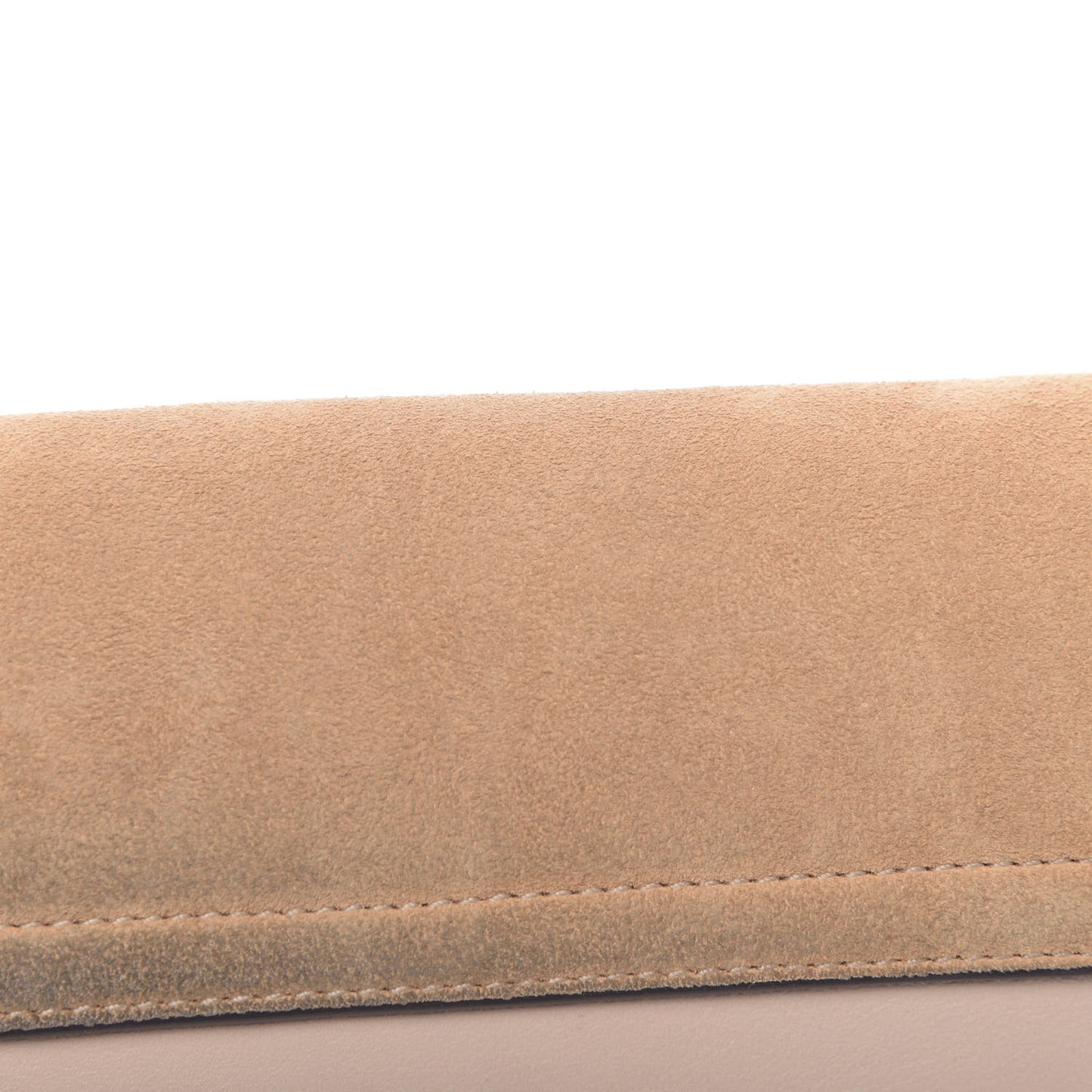Suede Calfskin Small Faye Shoulder Bag Cement Pink