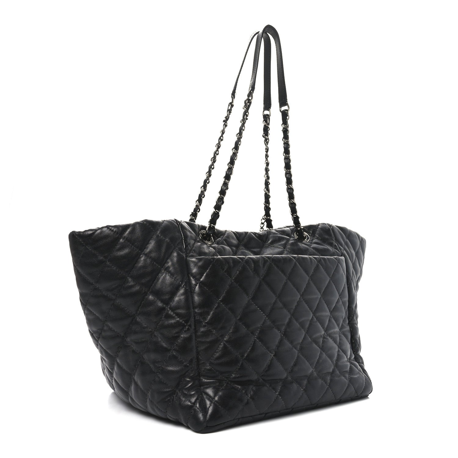 Chanel Lambskin Quilted Week End on Mars Tote Black 4 of 11