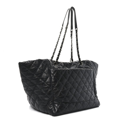 Chanel Lambskin Quilted Week End on Mars Tote Black 4 of 11