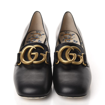 Gucci Malaga Kid GG Victoire 55mm Loafer Pumps 37.5 Black 2 of 11