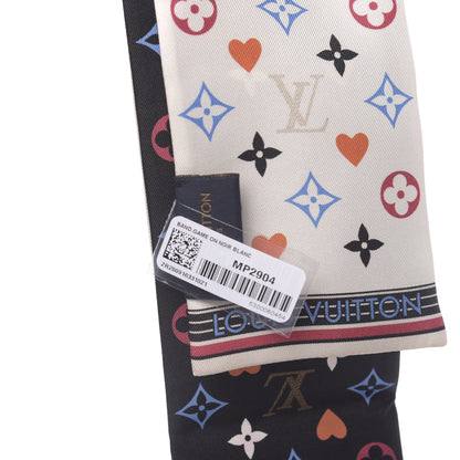 Louis Vuitton Silk Game On Bandeau Black White 2 of 4