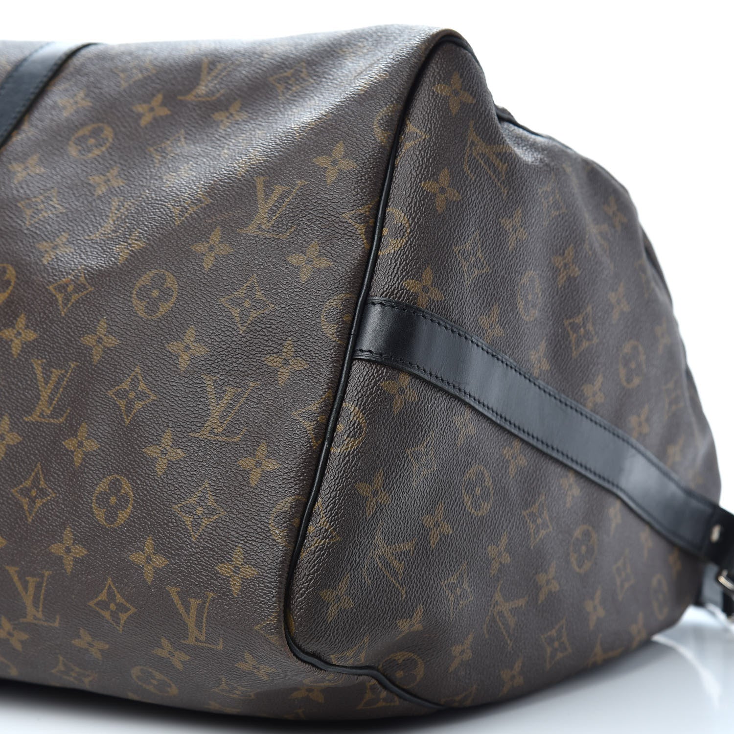 Louis Vuitton Monogram Macassar Keepall Bandouliere 55 7 of 14