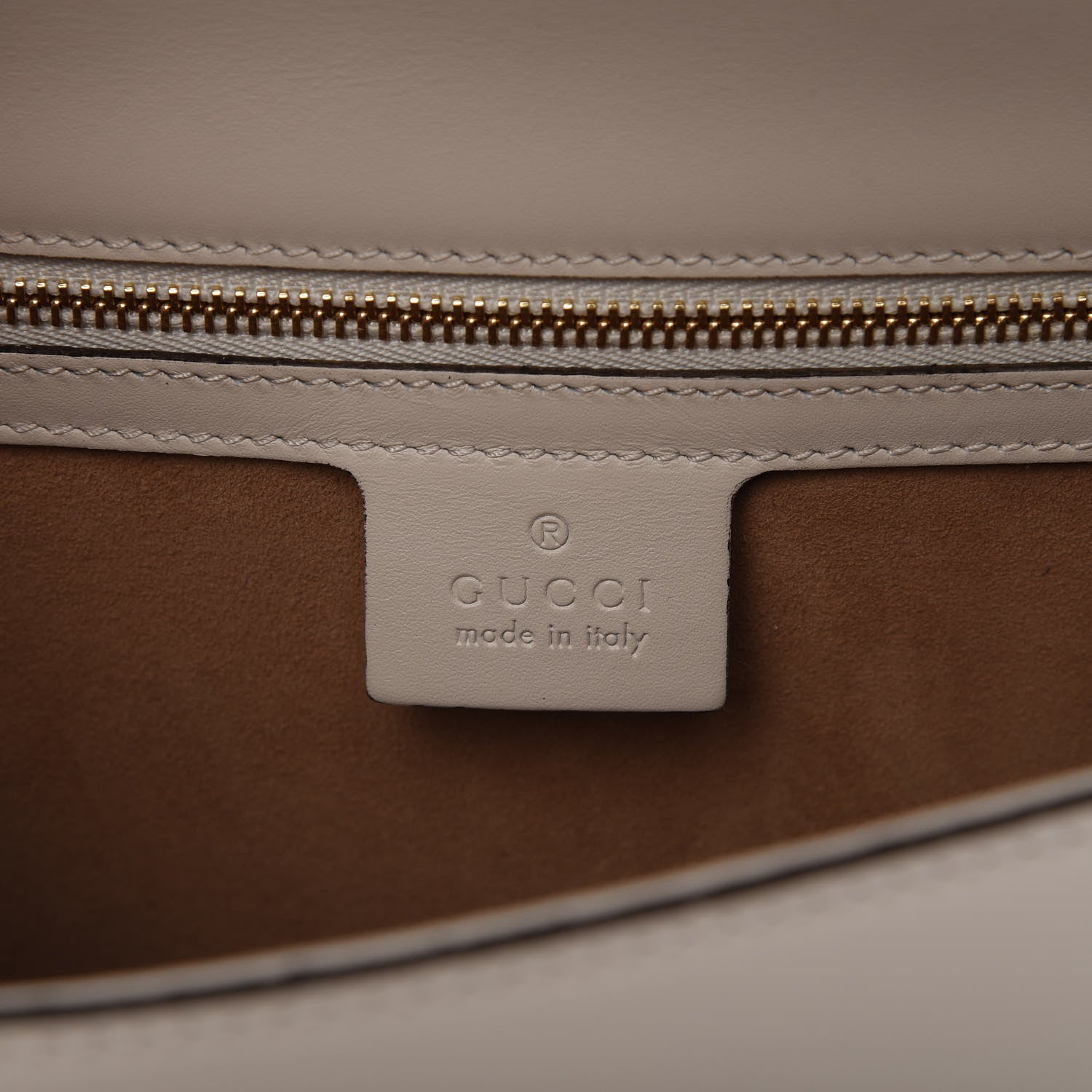 Gucci Calfskin Small Sylvie Shoulder Bag Off White 8 of 10