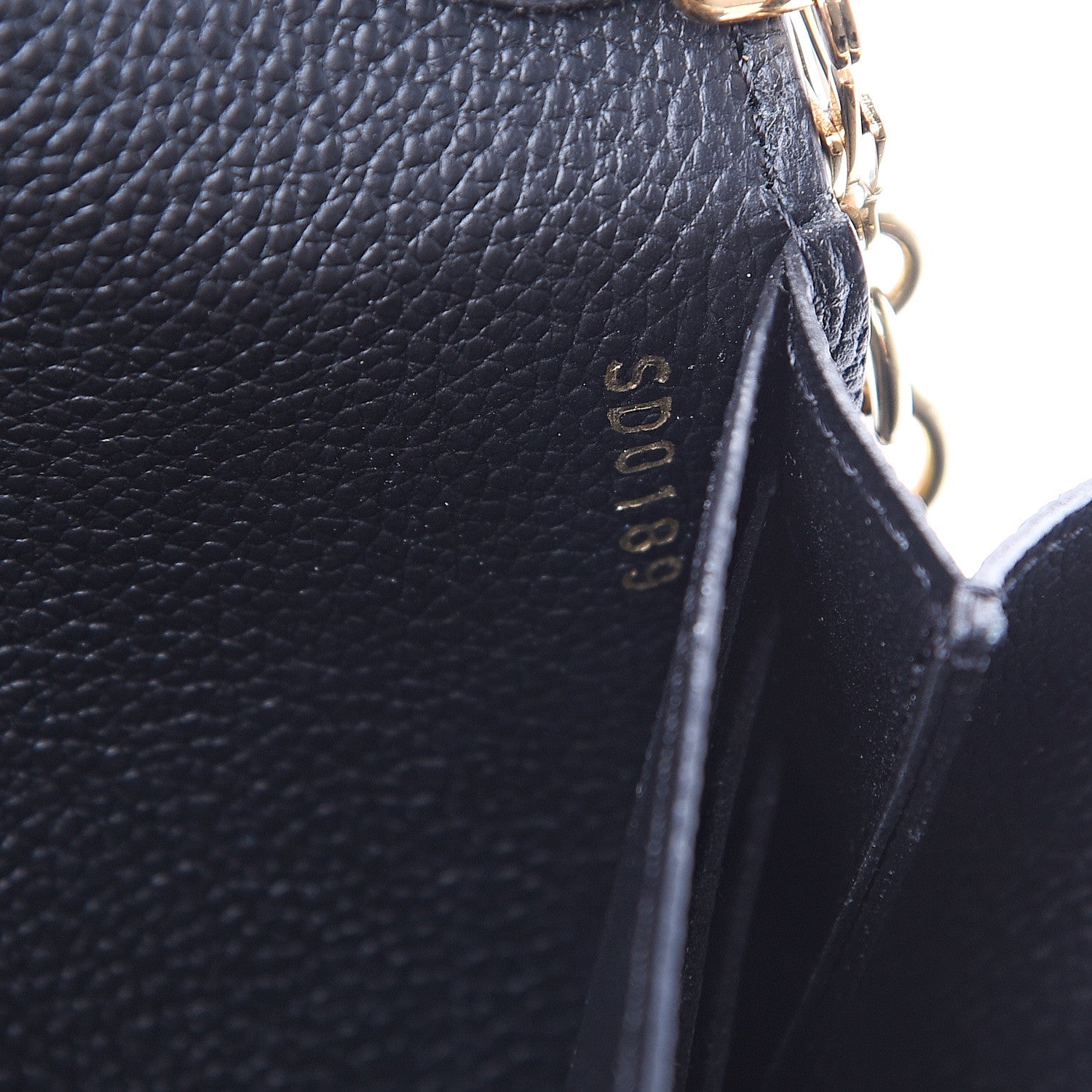 Louis Vuitton Empreinte Vavin Chain Wallet Black 6 of 9