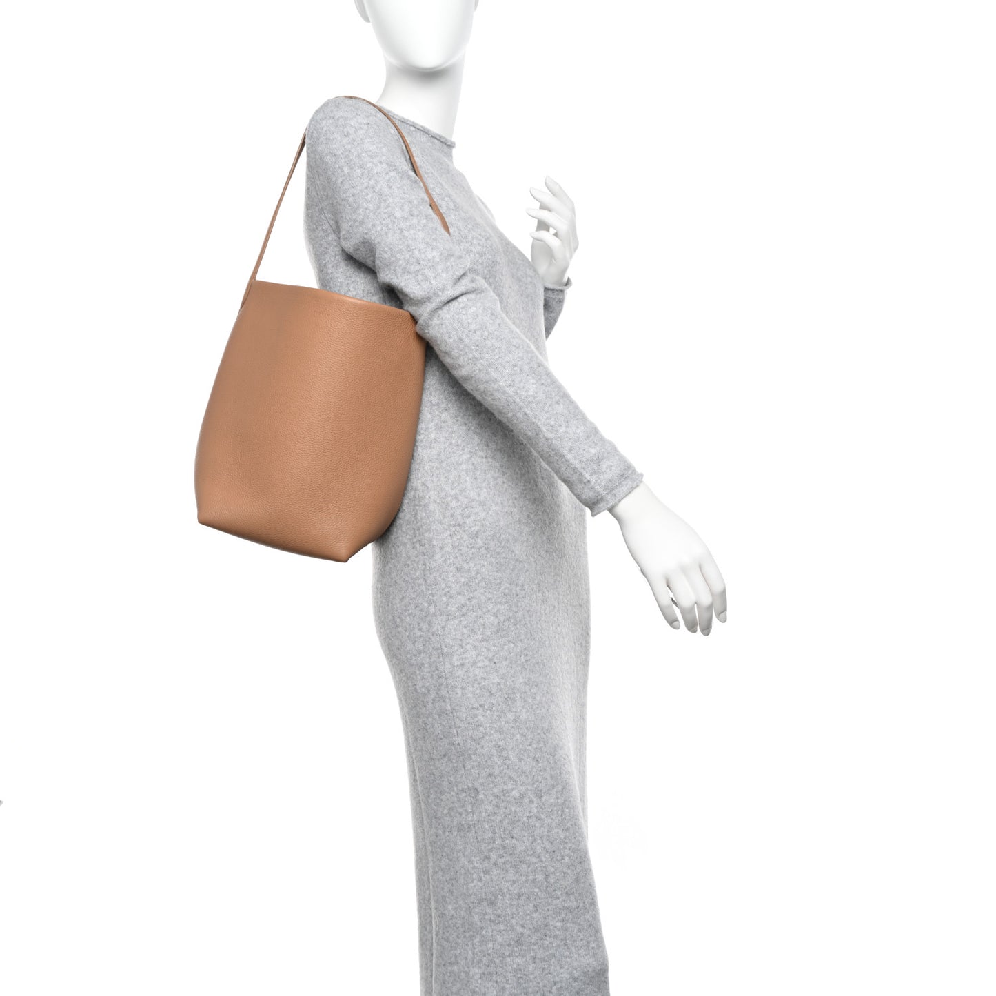 Grained Calfskin Medium N/S Park Tote Cinnamon