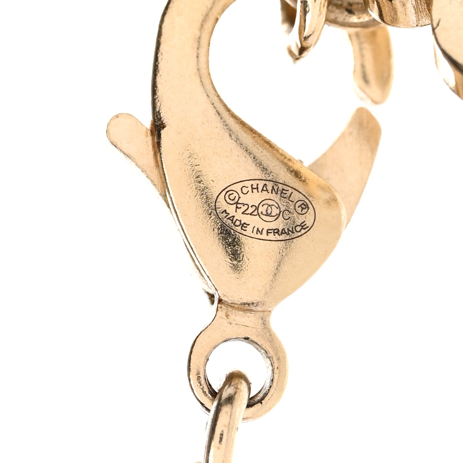 Chanel Crystal Pearl CC Choker Gold 4 of 6