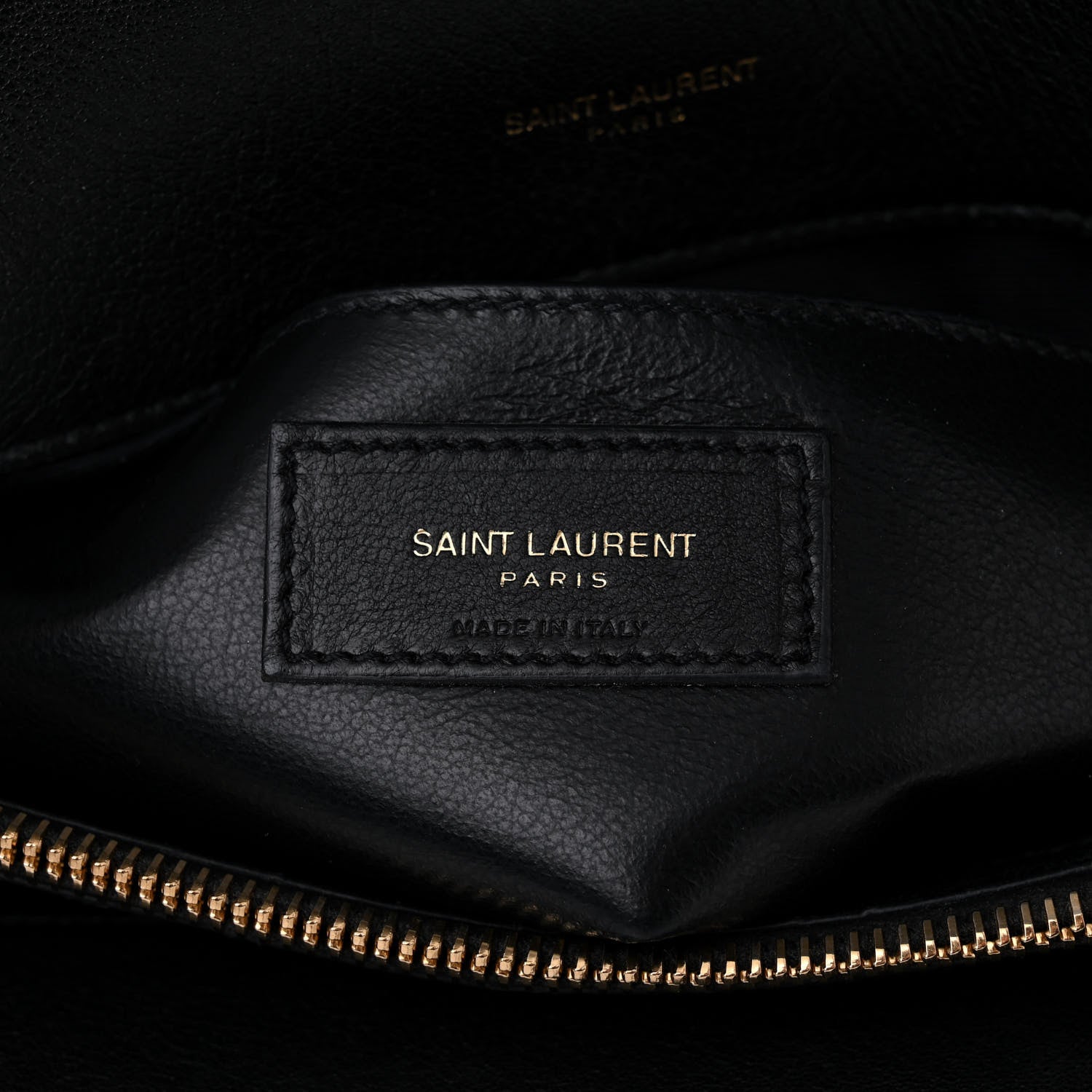 Saint Laurent Sheepskin Matelasse Chevron Monogram Large College Satchel Black 6 of 13