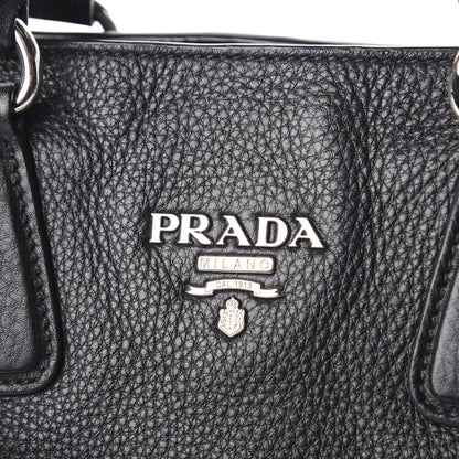 Prada Vitello Phenix Tote Black 16 of 19